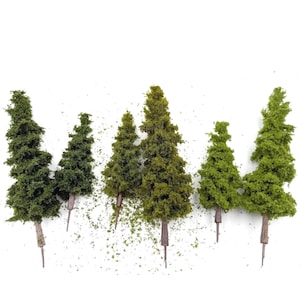 Miniature Pine Tree Model: Train Scenery, Diorama Supply