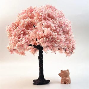 Miniature Cherry Blossom Tree: Handmade Diorama Model (10-28cm