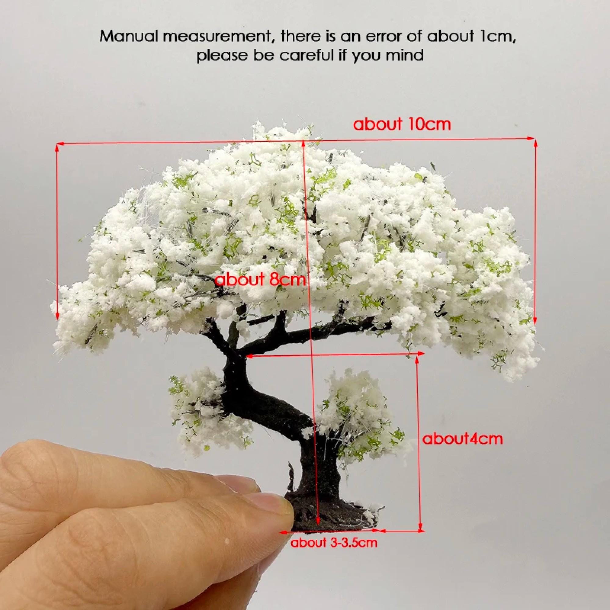 White Wire Tree Model: N Scale Train Scenery, Diorama Layout Decor (8cm ...