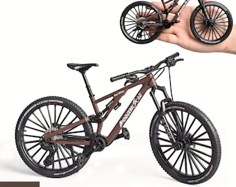 Mini Alloy Mountain Bicycle – Vintage Die-Cast Desktop Display
