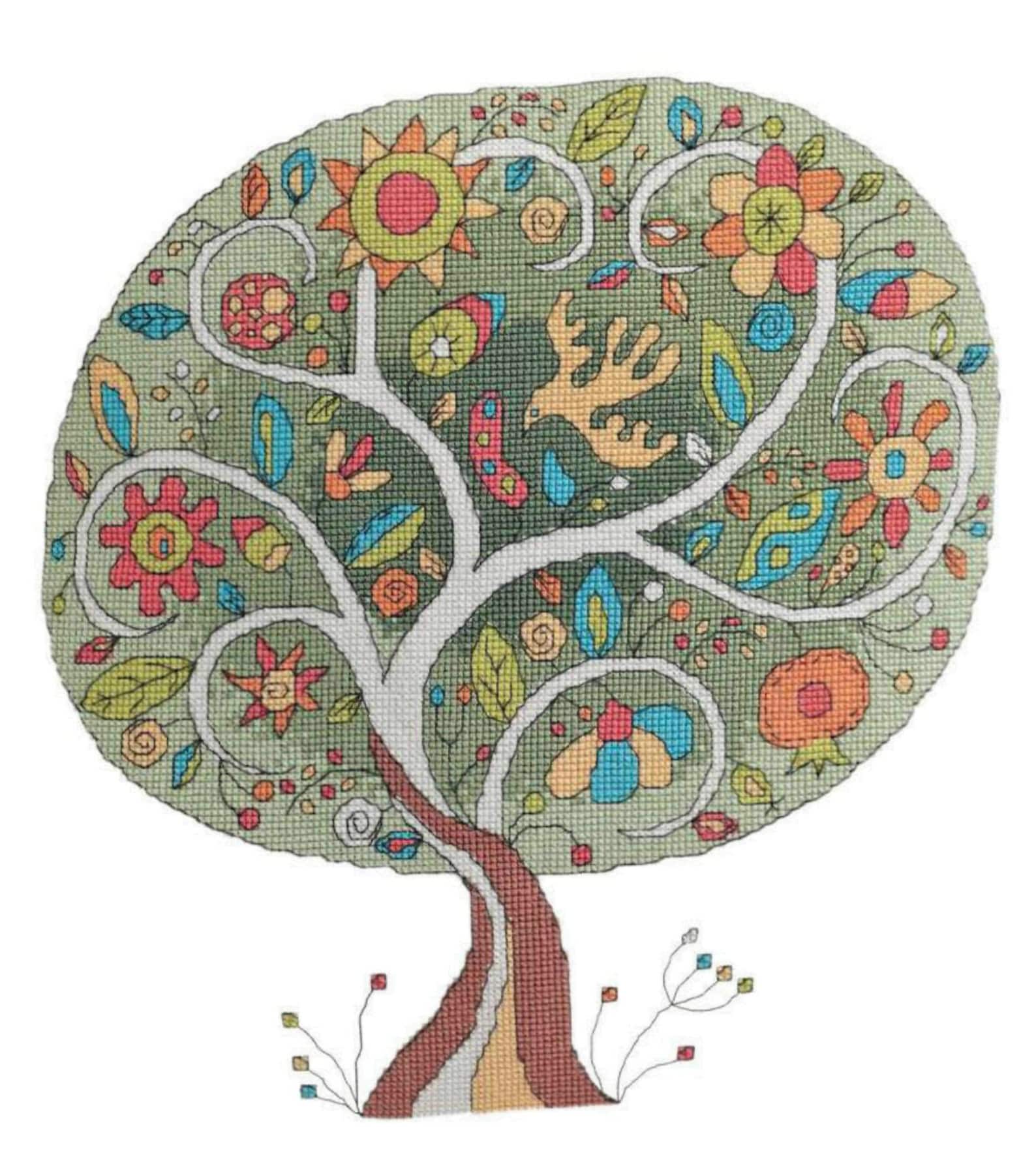 Cross-stitch Pattern Embroidery Tree of Life Pattern for Your - Etsy
