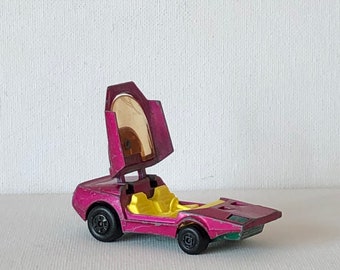 SALE 1973 Matchbox Rolamatics Car number 39 Clipper Vintage Vintage flip top car Lesney Products made in England pink suoer rare collectible