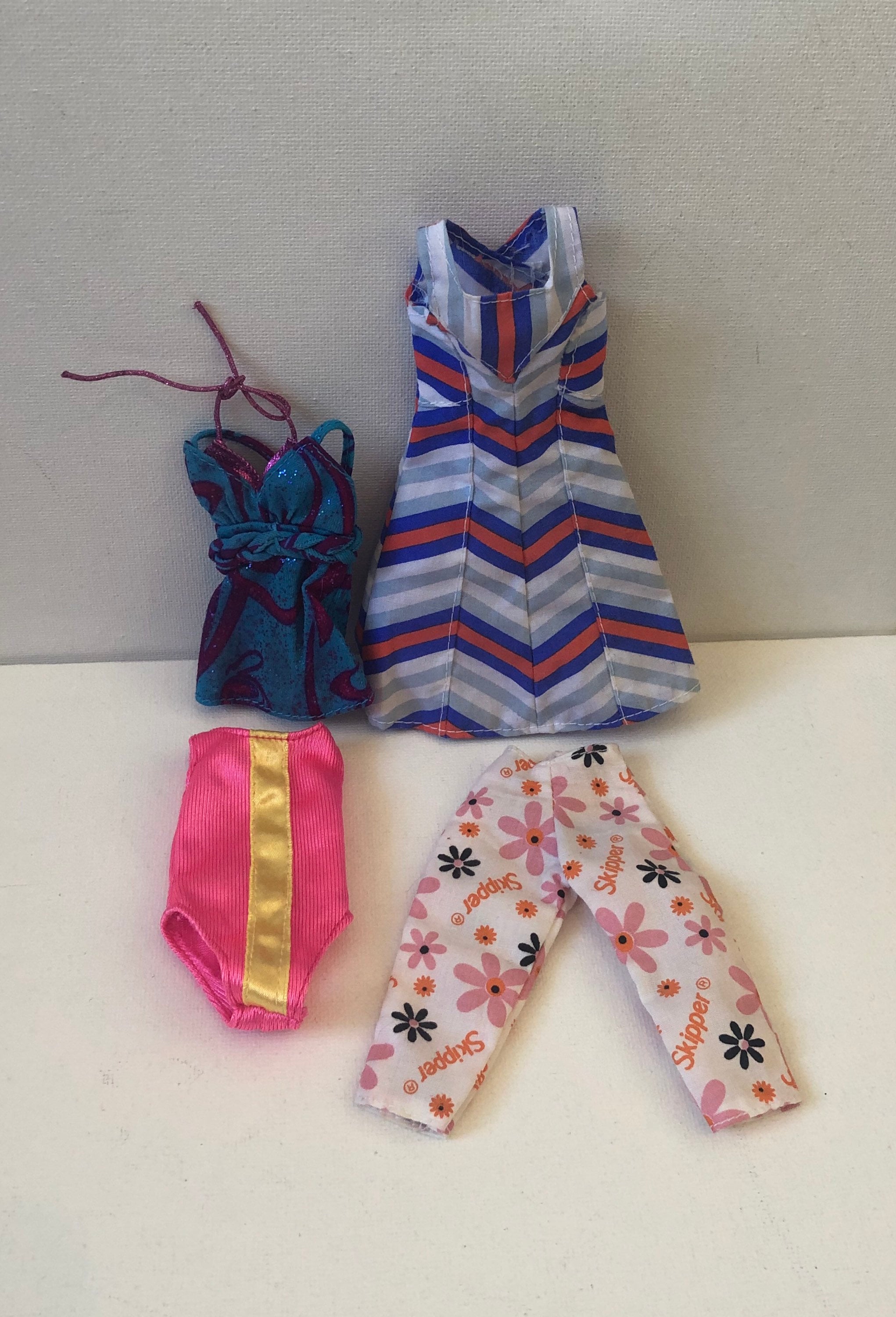 Vintage Barbie Skipper Clothing Bundle Teen Doll Young Doll Barbie Kid  Sister Lot of Doll Clothing Pants Trousers Dress Top Bathing Suit -   Canada