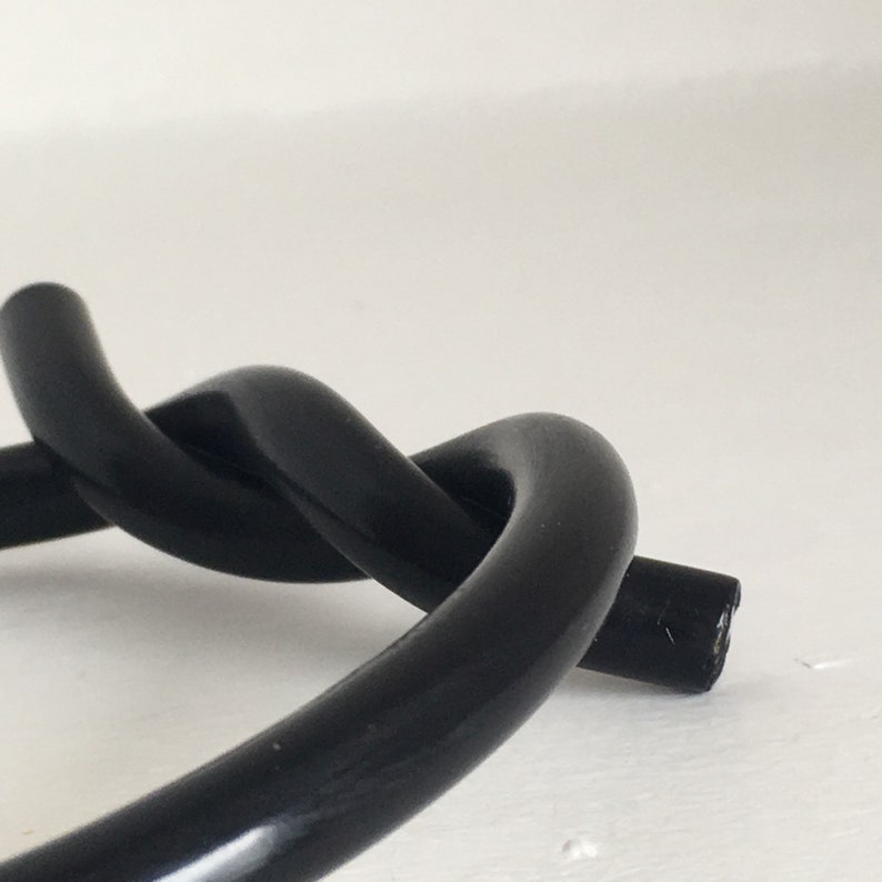 On Sale Rare antique black bakelite bangle with a large opening