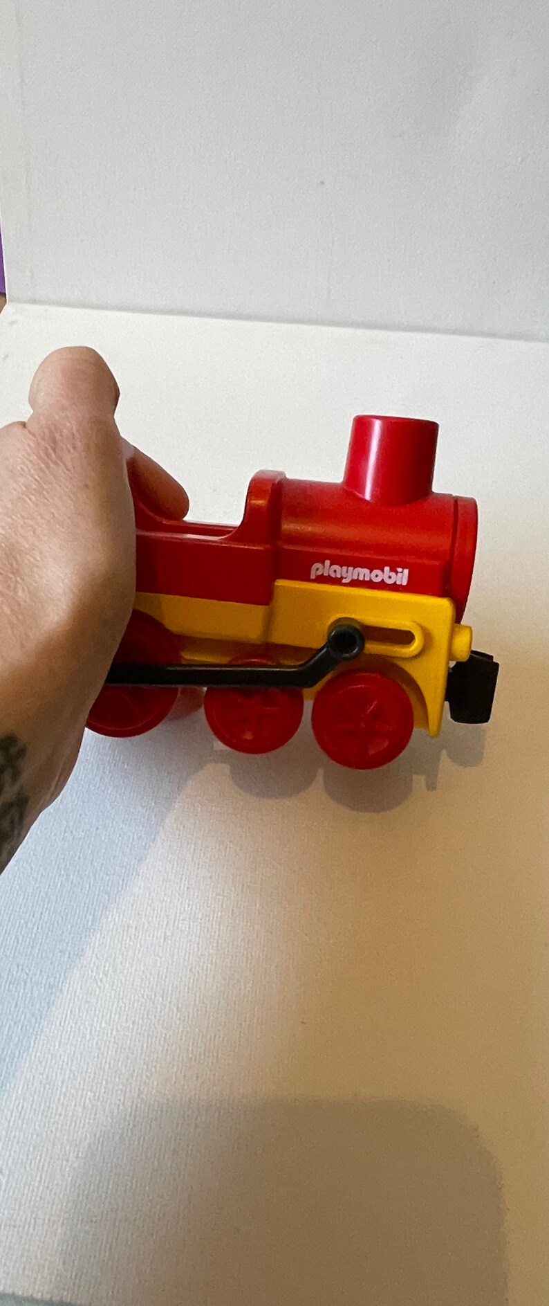 1990 Geobra Playmobil Train Vintage Wagon Toy Plastic Toy Etsy