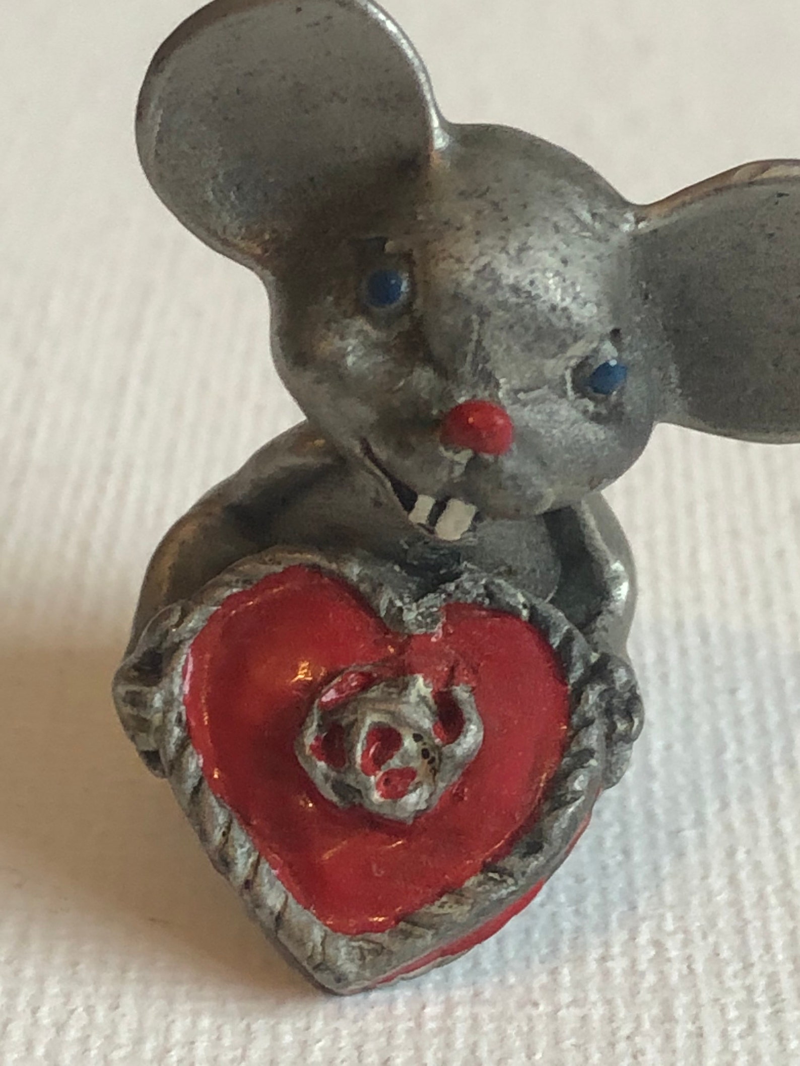 1982 Hudson Pewter Mouse Miniature Figure Fine Pewter by Etsy