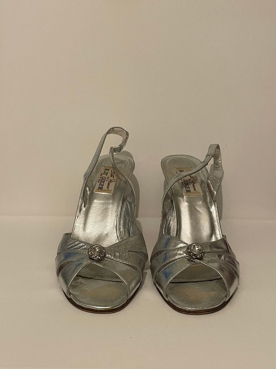 シューズ・サンダルその他 MOSCHINO COUTURE Woman High heel shoes Silver MA10576C0LMC5 Moschino Tina 100MM Metallic Sandals | Saks Fifth Avenue