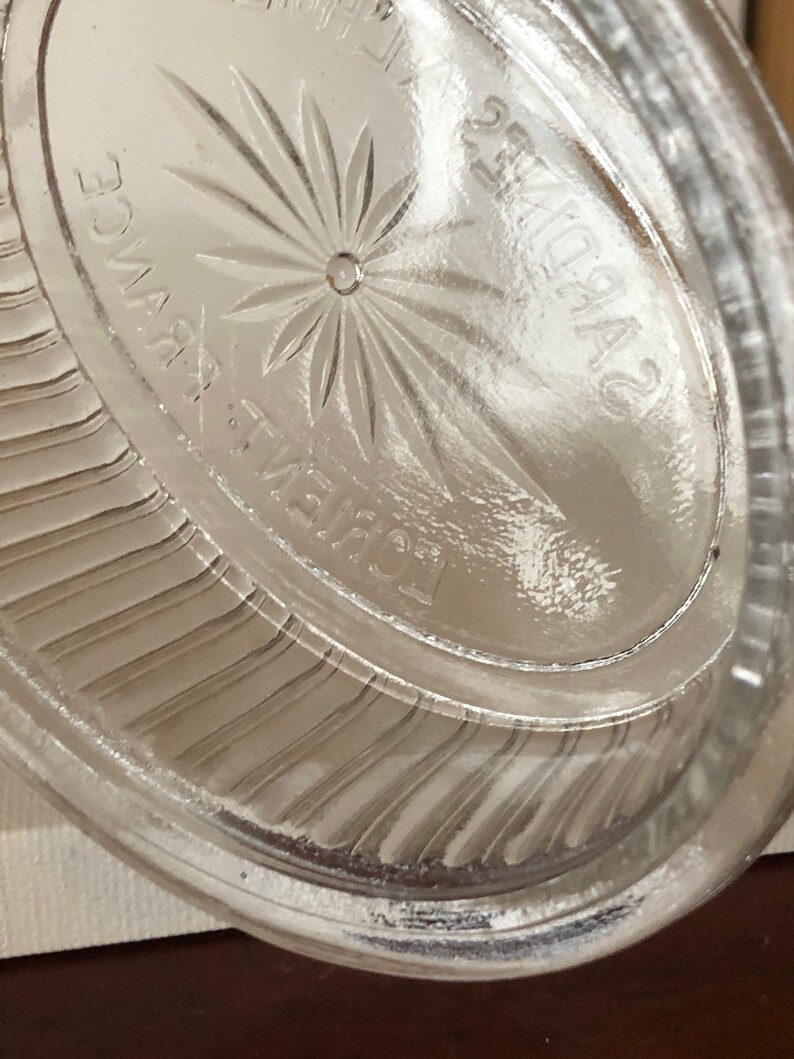 Vintage Sardines glass dish Sardines A L Huile Lorien France Etsy