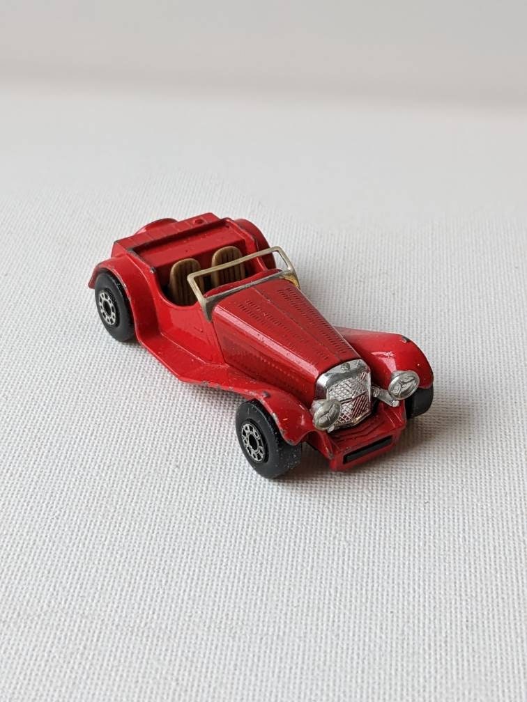 Vintage Matchbox 1982 SS 100 Jaguar jouet convertible rare