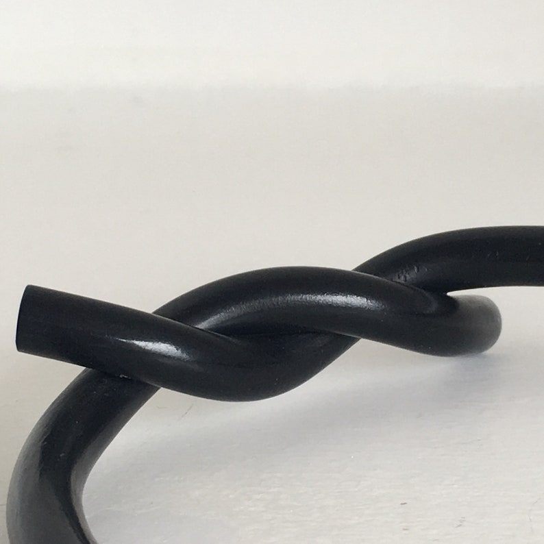 On Sale Rare antique black bakelite bangle with a large opening