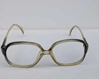 SALE Vintage Terri Brogan Canada oversized librarian chic 1980s haute couture rare indie neutral frames eyewear glasses