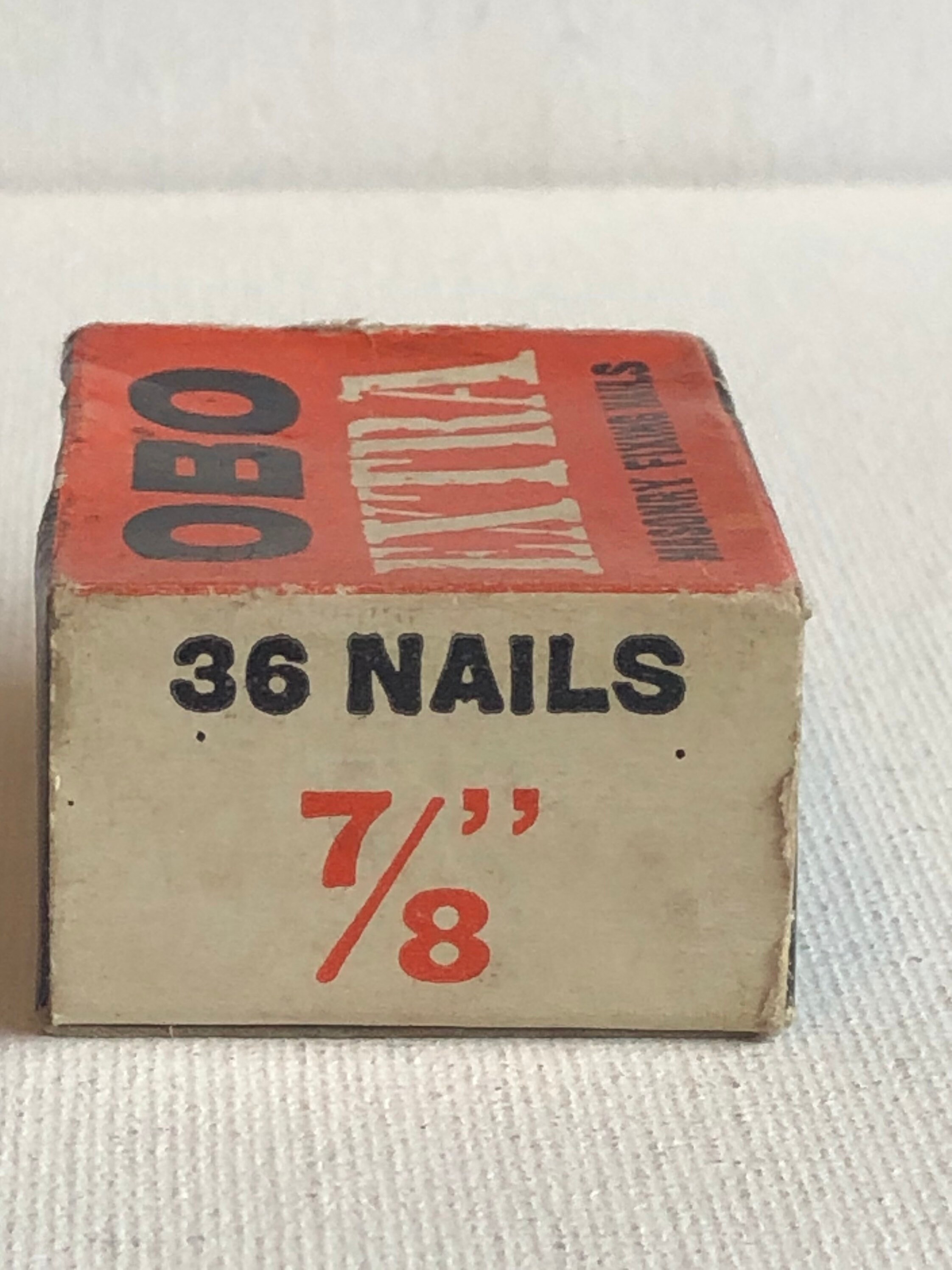 Vintage Box of Nails mid century OBO Extra masonry fixing Etsy