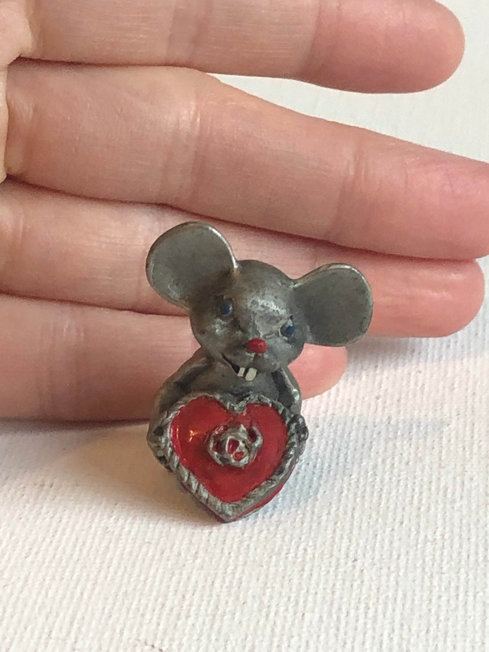 1982 Hudson Pewter Mouse Miniature Figure Fine Pewter by - Etsy