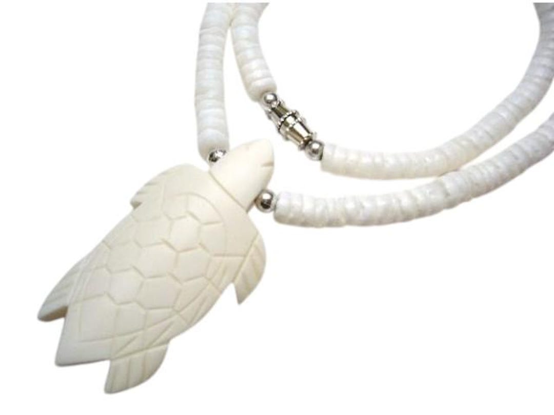 Bone Turtle W/ Litob Clam Shell Necklace - Etsy