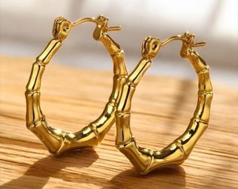 Small Bamboo Earrings