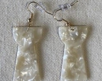 Latte Stone Acrylic Earrings