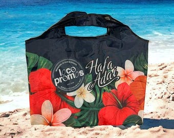 Loco Promos Hibiscus Floral Reusable Bag