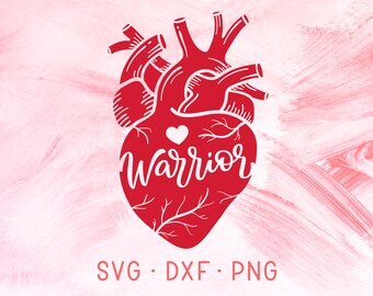 Heart warrior svg | Etsy