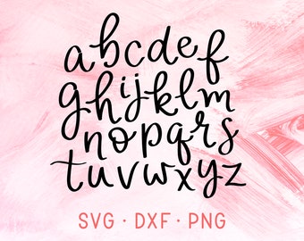 Thin Line Calligraphy Font SVG DXF PNG Cut File For Cricut, Modern Wedding Script Font, Alphabet Monogram Font Bundle Download