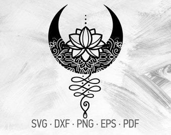 Download Unalome Lotus Svg Etsy