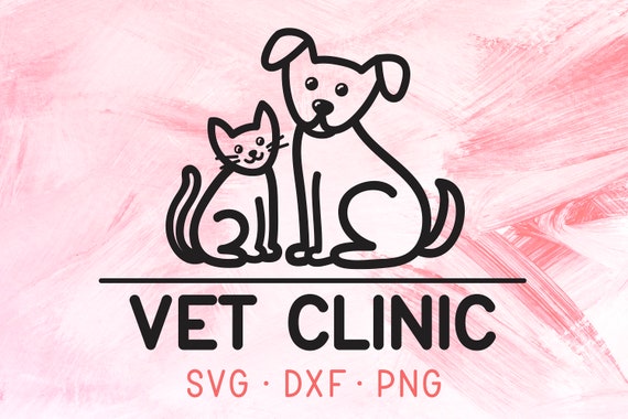 Logo Veterinaire Svg Dxf Png Paw Medical Svg Designs Chat Etsy