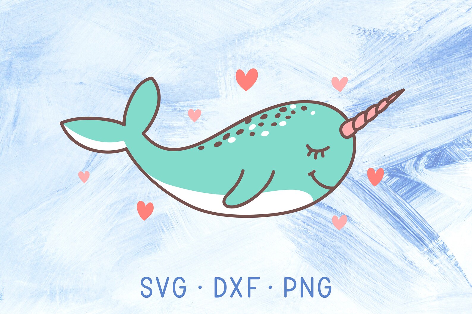 Narwhal SVG Cricut DXF PNG Narwhal Clipart Baby Narwhal | Etsy New Zealand