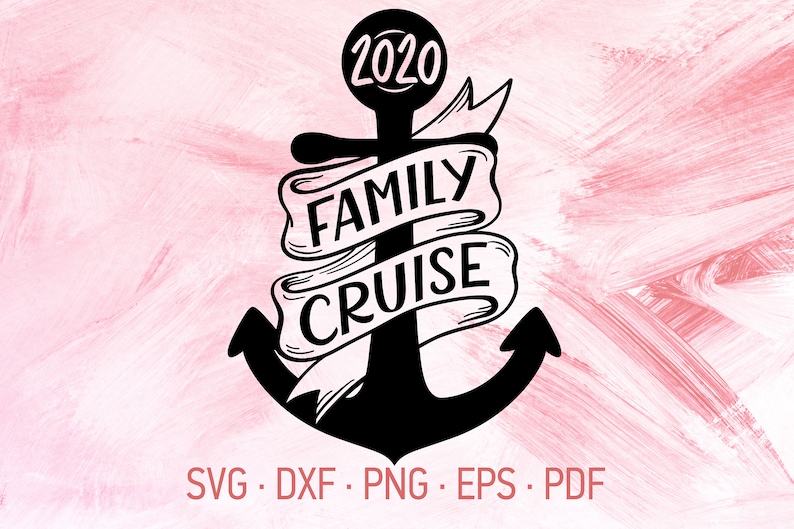Download Family Cruise SVG DXF PNG Silhouette & Cricut Cut Files | Etsy
