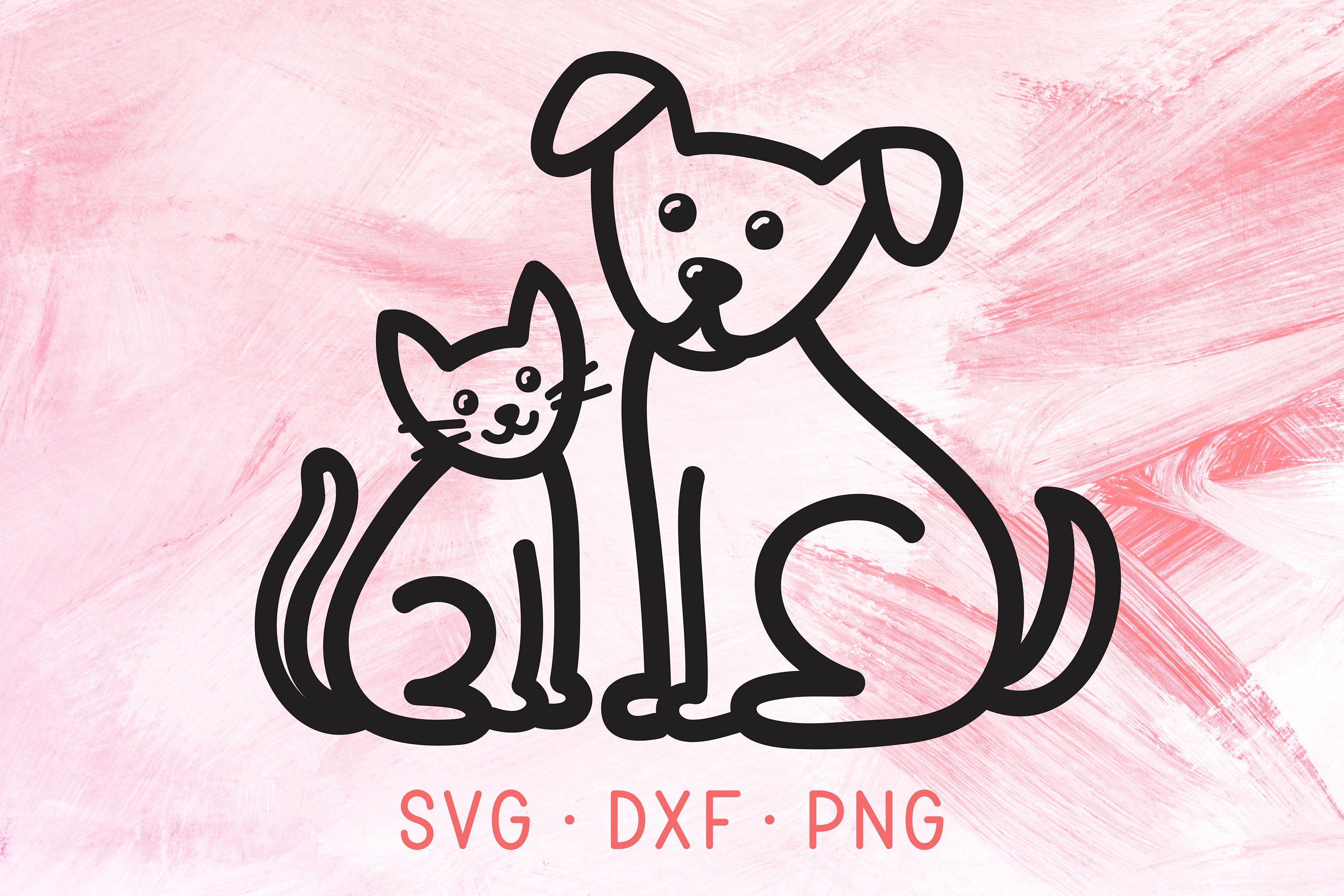 Cat & Dog SVG DXF PNG Cricut Silhouette Cut Files Paw Medical | Etsy