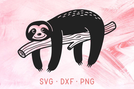 Download Sloth SVG Cute Sloth SVG Cut Files For Cricut Silhouette | Etsy