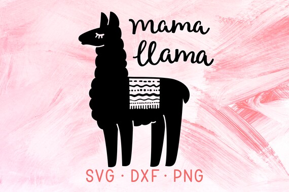Download Mama Lama SVG coupe fichier Lama mignon DXF PNG Lama T ...