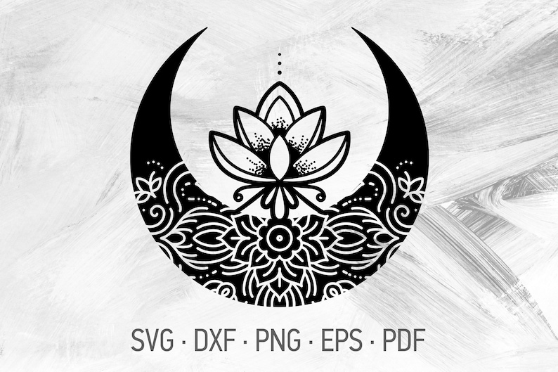 Download Mandala Moon Svg Free For Cricut - SVG Layered