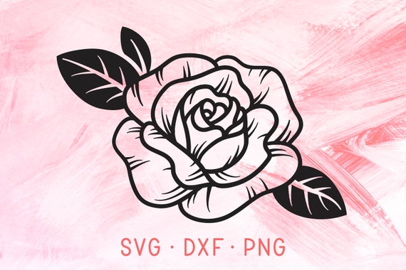 Flowers SVG Files For Cricut DXF PNG Cut File Cute Rose | Etsy