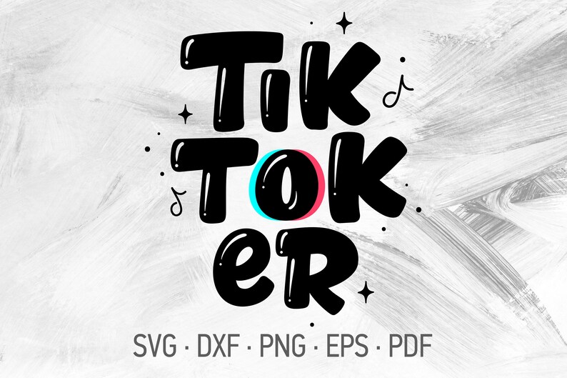 Download Tiktoker SVG Cricut Cut Files Funny Tiktok T-Shirt Design ...