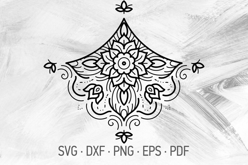 Download Mandala Lotus Flower Svg For Cricut - Layered SVG Cut File