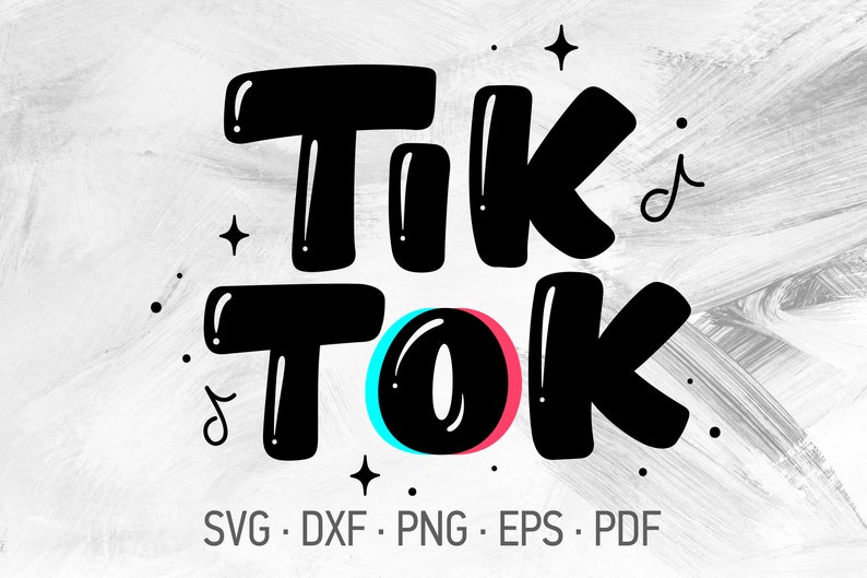 Tiktok SVG Cricut Cut Files Funny Tiktok TShirt Design