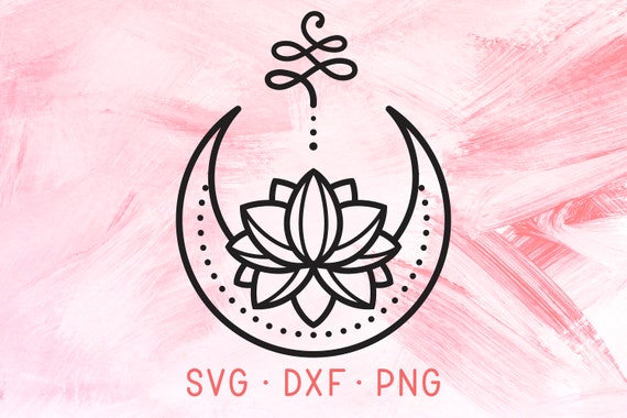 Download Unalome Lotus Svg Dxf Png Cute Lotus Pretty Flower Blossom Etsy