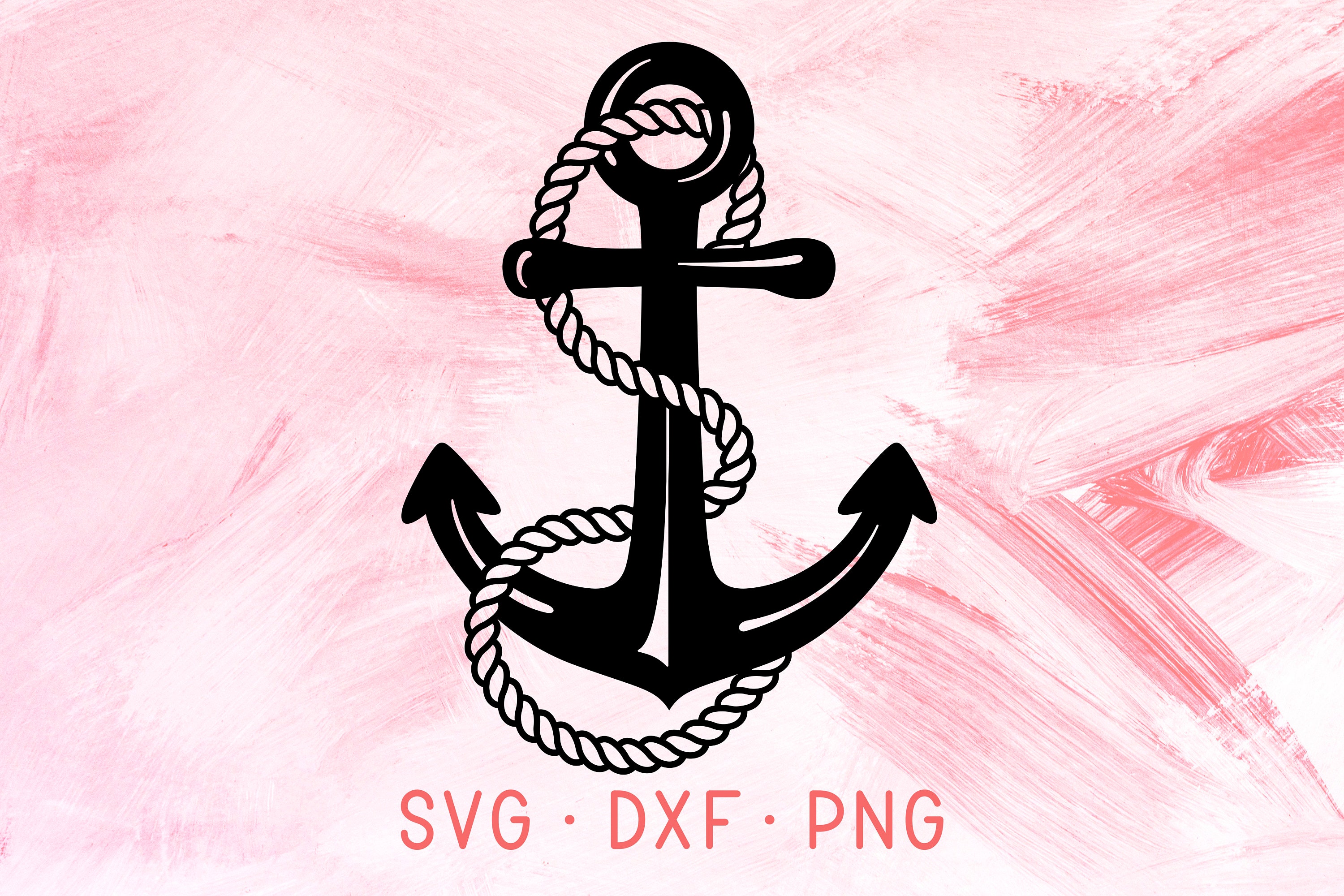 Anchor & Rope SVG Files For Cricut DXF PNG Silhouette Sea Etsy