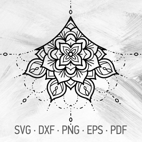 Lotus Flower Underboob Temporary Tattoo / Lotus Sternum Etsy