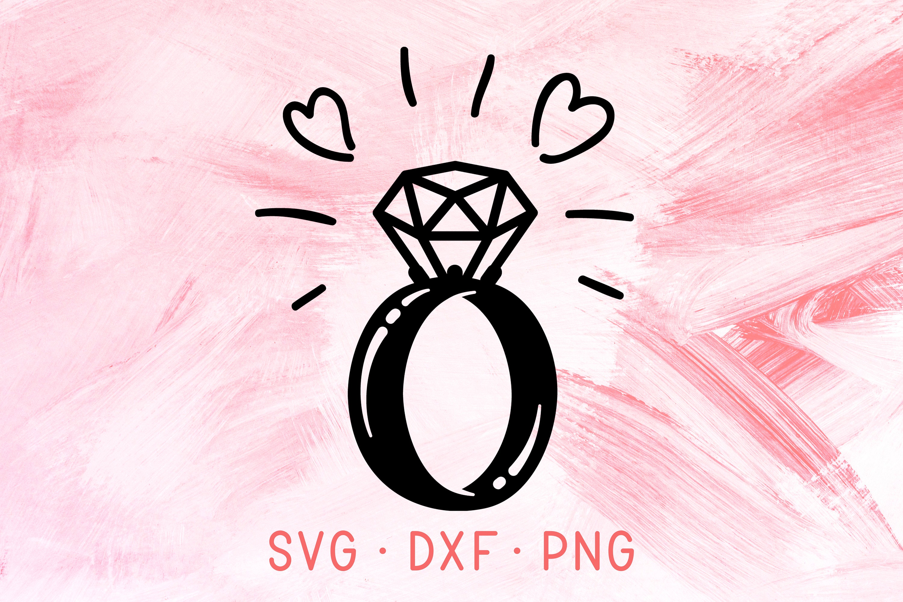 Download Wedding Ring SVG Engagement Ring Diamond Ring SVG Heart | Etsy