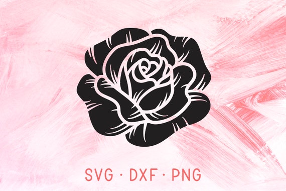 Download Simple Rose Flower SVG Files For Cricut Silhouette Floral ...