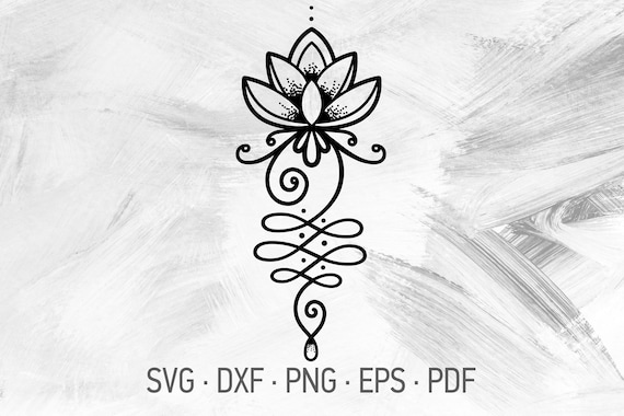 Unalome Lotus SVG Cricut Cut Files, Lotus Flower Mandala Shirt