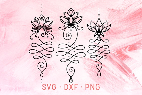 Unalome Svg Lotus Svg Yoga Svg Lotus Flower Svg Namaste Svg Lotus Clipart Unalome Sacred Geometry Symbol Lotus Dxf Healing Yoga Logo