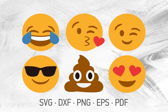 Download Emoji Svg Clipart Dxf Emoji Collection Svg Dxf Png Emoji Svg Emoji Bundle Svg Emoji Svg Files For Cricut Png Stickers Stickers Labels Tags