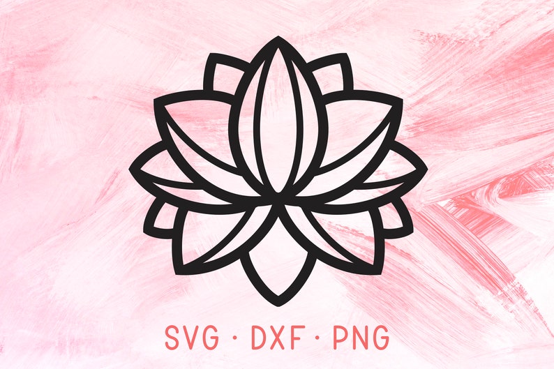 Download Simple Lotus Unalome Design SVG Cute Pretty Flower SVG DXF ...