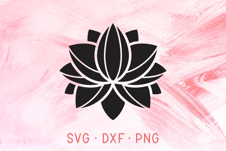 Download Lotus Flower SVG DXF PNG Cutting Files Mandala Floral | Etsy