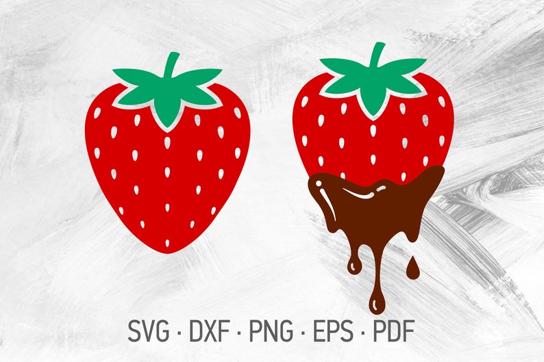 Strawberry SVG Files for Cricut Colorful Dripping Chocolate - Etsy Canada