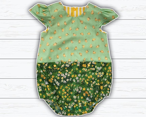 18 Months Baby Romper Spring Baby Girl Outfit Mint Green Baby