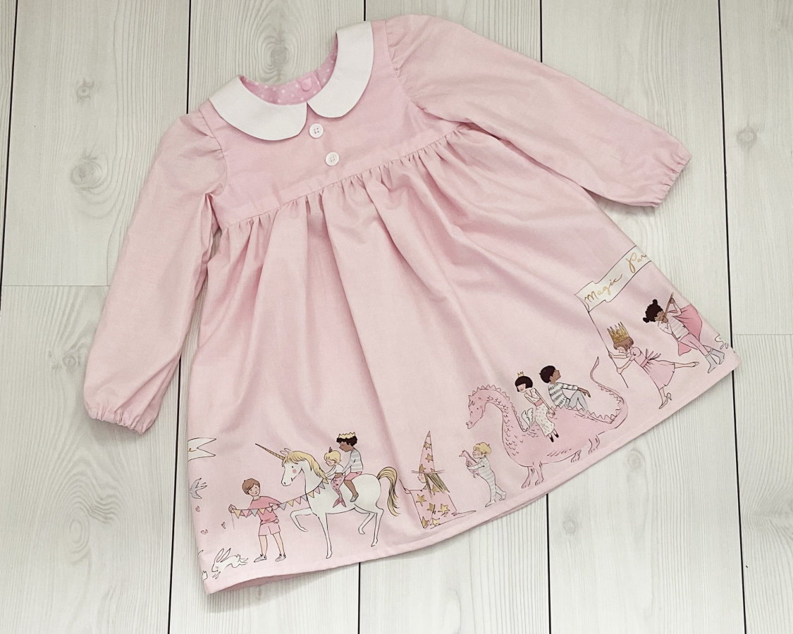 Pink Girls Dress Children and Baby Dress Long Sleeve Dress Etsy UK