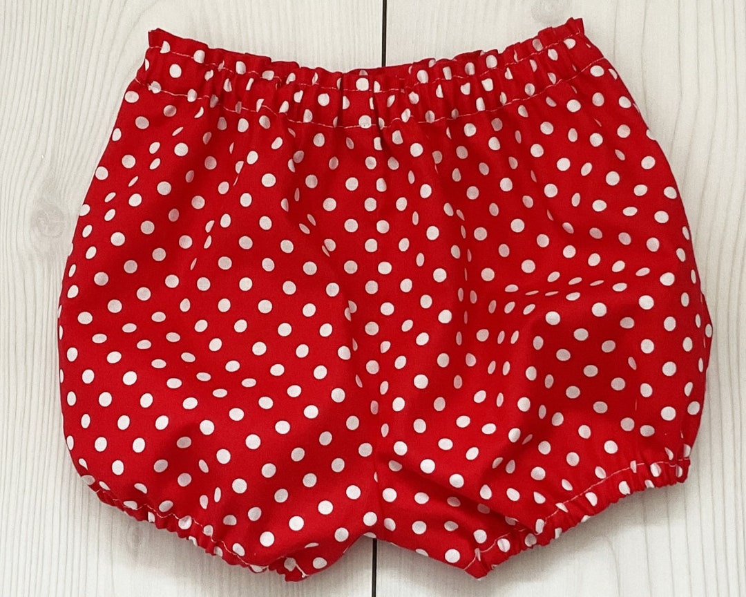 Red Polka Dot Bloomers Kids Shorts Unisex Baby Bloomers Etsy
