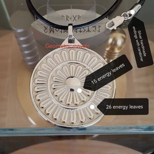 Personal Portable biofield regulator, flower-anunnaki necklace,made in the biofield, real silver,protects, power and stability for your body